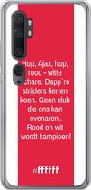 Xiaomi Mi Note 10 Hoesje Transparant TPU Case - AFC Ajax Clublied #ffffff