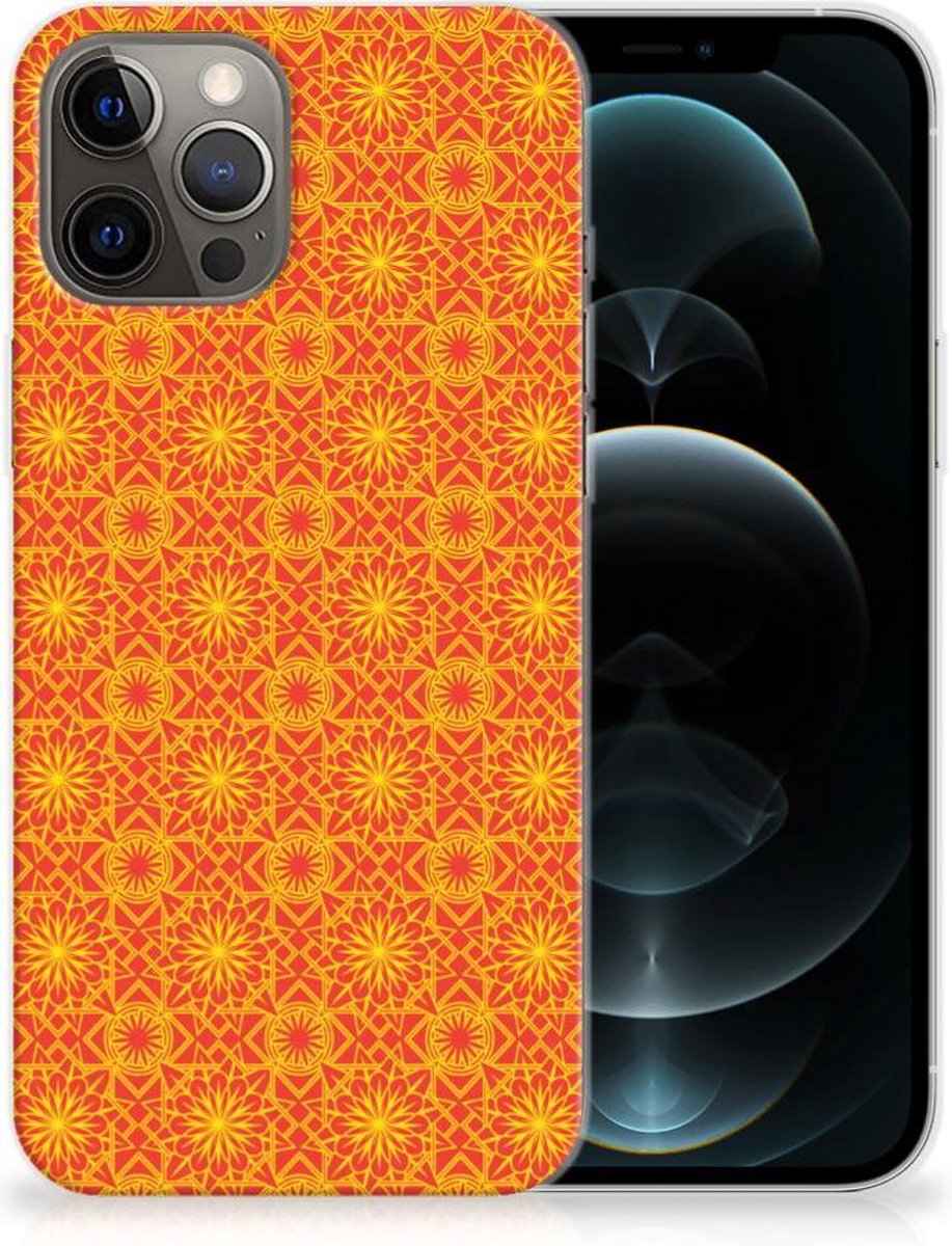 iPhone 12 Pro Max TPU bumper Batik Oranje