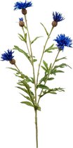 Emerald - Kunstbloem Centaurea blauw 60cm - Kunstplanten voor binnen