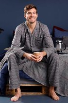 Robson heren pyjama doorknoop flanel