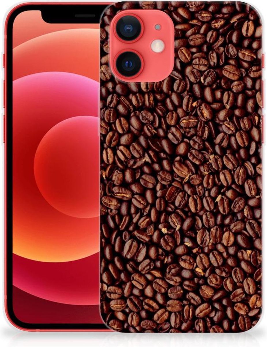iPhone 12 Mini Siliconen Case Koffiebonen