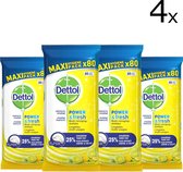 Dettol Power & Fresh - Schoonmaakdoekjes - Citrus - 4 x 80 doekjes