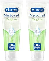 Durex Naturel Gel - Natuurlijk Glijmiddel - 2 x 100 ml