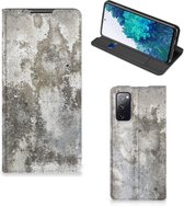 Telefoon Hoesje Geschikt voor Samsung Galaxy S20 FE Flipcover Beton