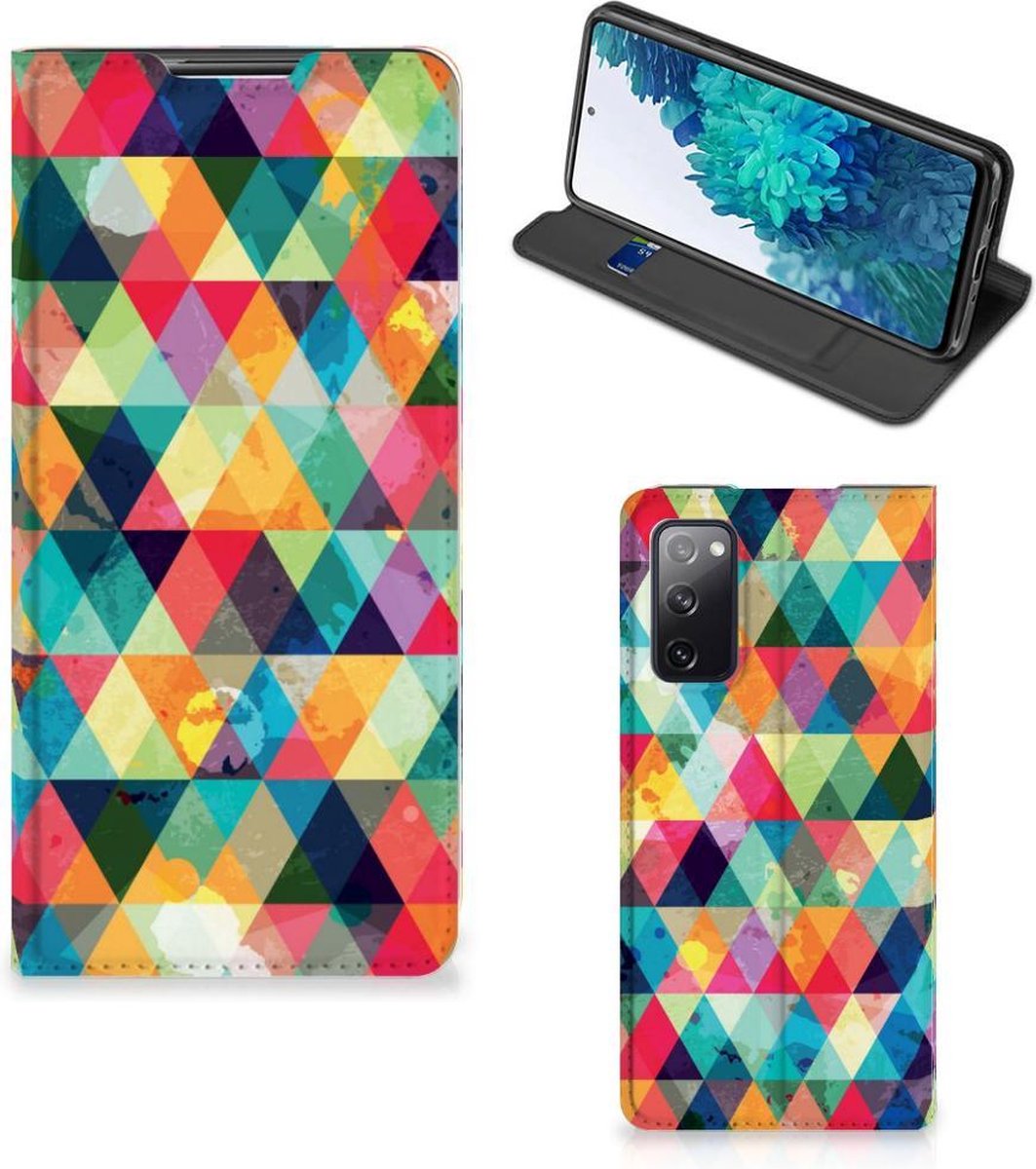 Samsung Galaxy S20 FE Hoesje met Magneet Geruit