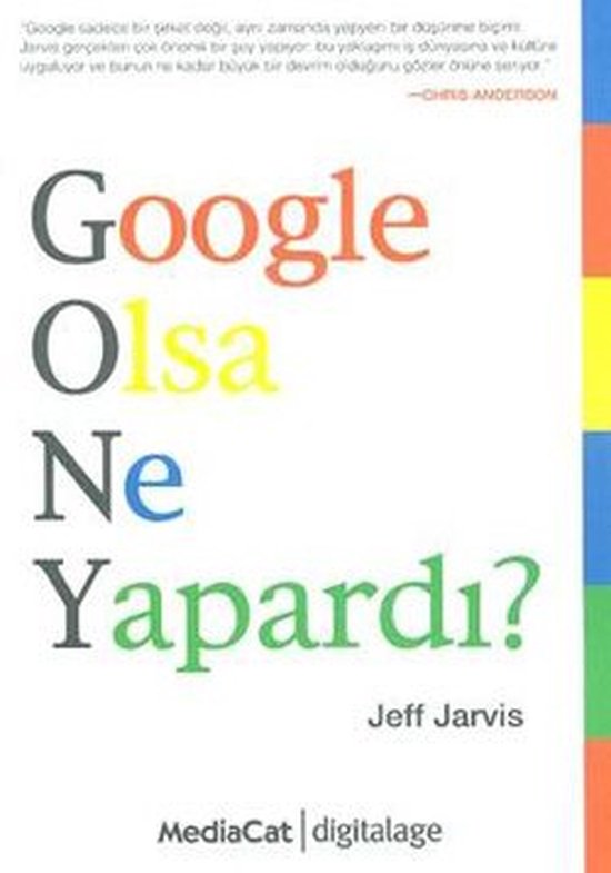 Boek 'Google Olsa Ne Yapardı?' met de titel in kleurrijke letters.