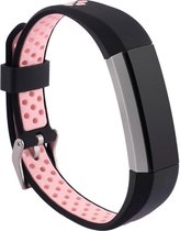 Shop4 - Fitbit Alta Bandje - Siliconen Roze Zwart