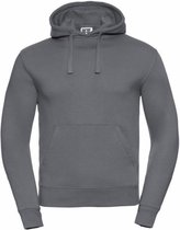 Russell Heren Authentieke Hooded Sweatshirt / Hoodie (Konvooi Grijs)