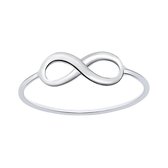 Ringen dames | Zilveren ring met infinity symbool