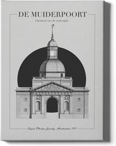 Walljar - De Muiderpoort - Muurdecoratie - Poster met lijst