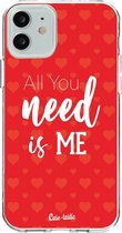 Casetastic Apple iPhone 12 / iPhone 12 Pro Hoesje - Softcover Hoesje met Design - All you need is me Print