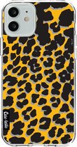 Casetastic Apple iPhone 12 / iPhone 12 Pro Hoesje - Softcover Hoesje met Design - Leopard Print Yellow Print