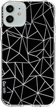 Casetastic Apple iPhone 12 / iPhone 12 Pro Hoesje - Softcover Hoesje met Design - Abstraction Outline Print