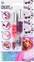 foto van Create It! Nagellakset 3-in-1 Pen Roze/paars 2 Stuks