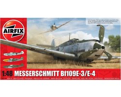 Airfix Modelbouwpakket Vliegtuigen - 05120B Messerschmitt Bf109E-3/E-4 WWII - Duits Propellervliegtuig Plastic - 1:48 - Modelbouw