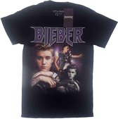 Justin Bieber Heren Tshirt -L- JB Homage Zwart