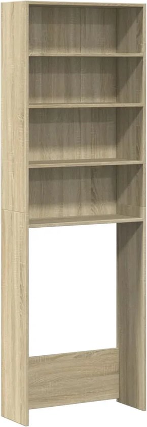 Aménagement lave-linge LBB - Placard - Meubles en saillie - Surélévation - Meuble lave-linge - Meuble de rangement - Bois - Chêne Sonoma