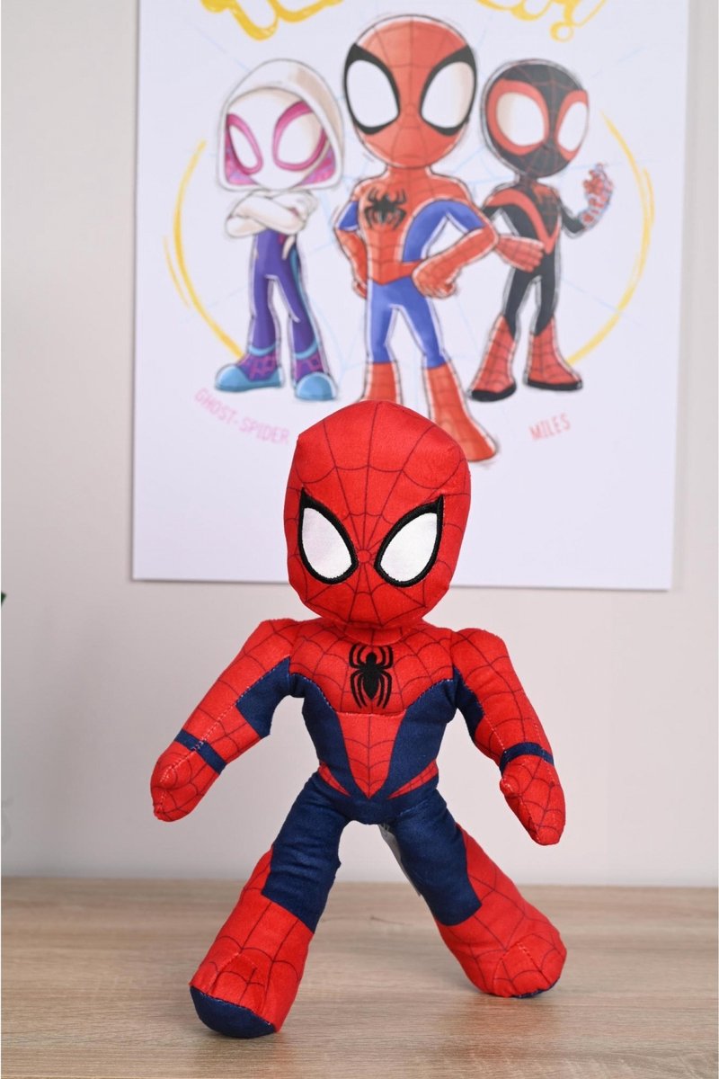 Disney - Spiderman - Spidey met Glow in the Dark Eyes - 25cm - Alle leeftijden - Knuffel — afbeelding 10