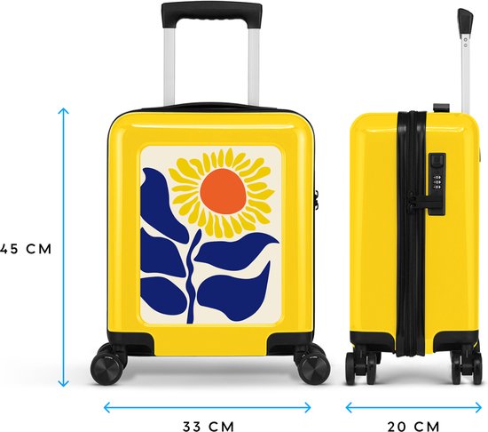 KINSTON Cabin Koffer voor EasyJet met Afneembare Wielen, Low-Cost