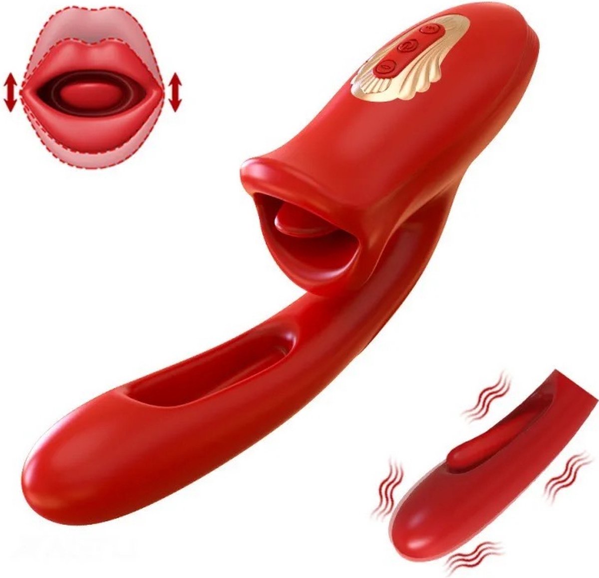 Goedkoopste 10 modus - 10 in 1 vibrator - likkende tong vibrator- lik vibrator- Anaal dildo -G-spot - zuig clitoris – vibrators voor koppels - sex toys -seksspeeltjes - Erotiek
