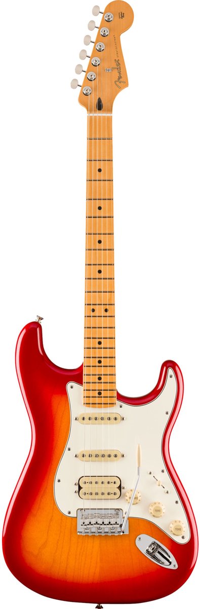 Fender Player II Stratocaster Chambered Ash HSS MN Aged Cherry Burst elektrische gitaar