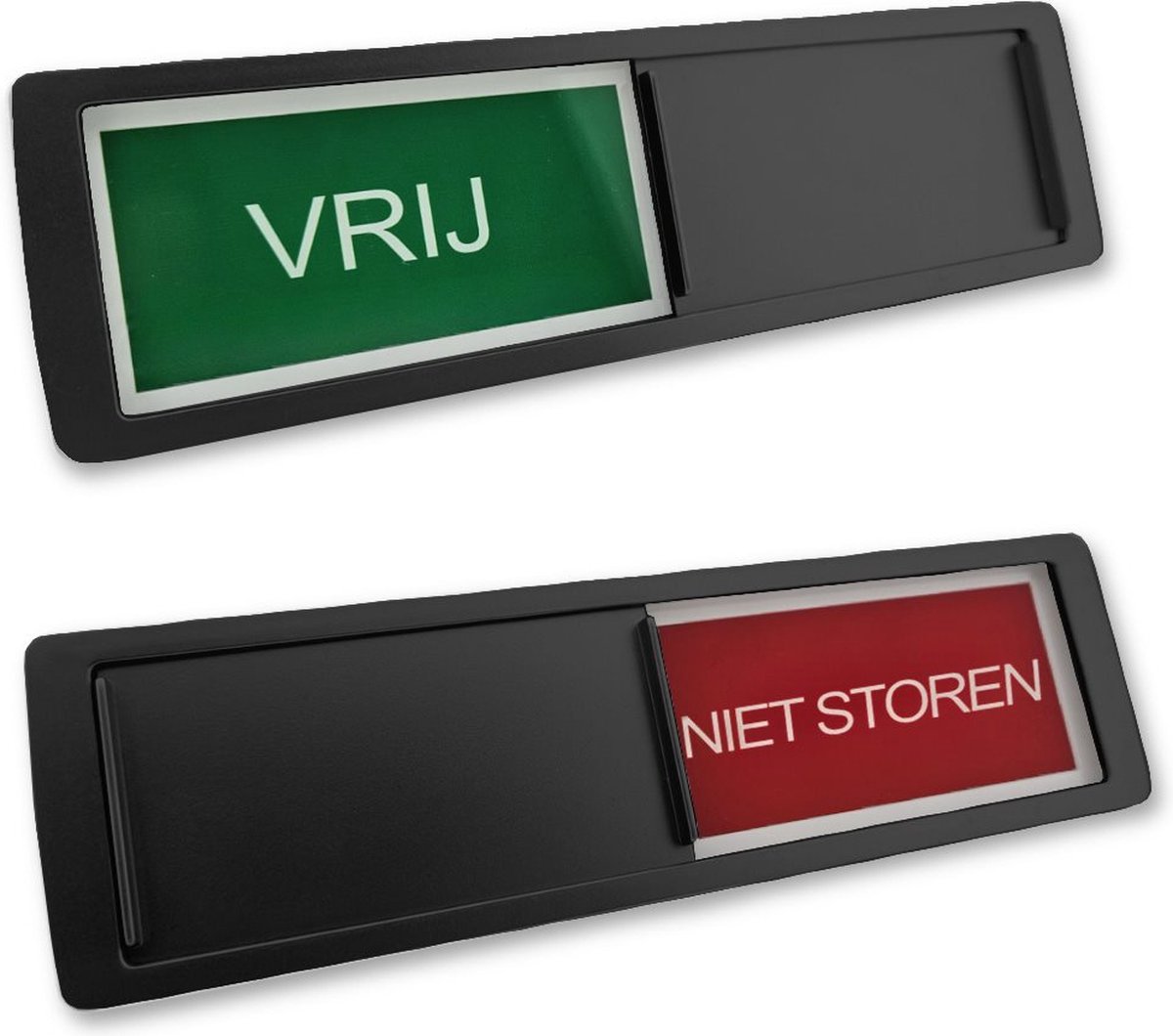 CombiCraft schuifbordje met "Vrij-Niet Storen" in zwart 178 x 50 mm - per 1 stuk