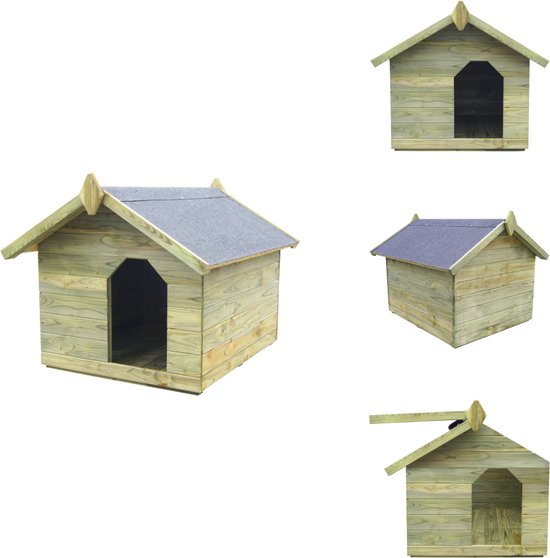 Rantry Hondenkooi voor buiten, met dak, 100 x 100 x 150 cm, hondenkooi voor binnen, kennel voor honden, kooien voor honden, buiten, decoratie voor meubels