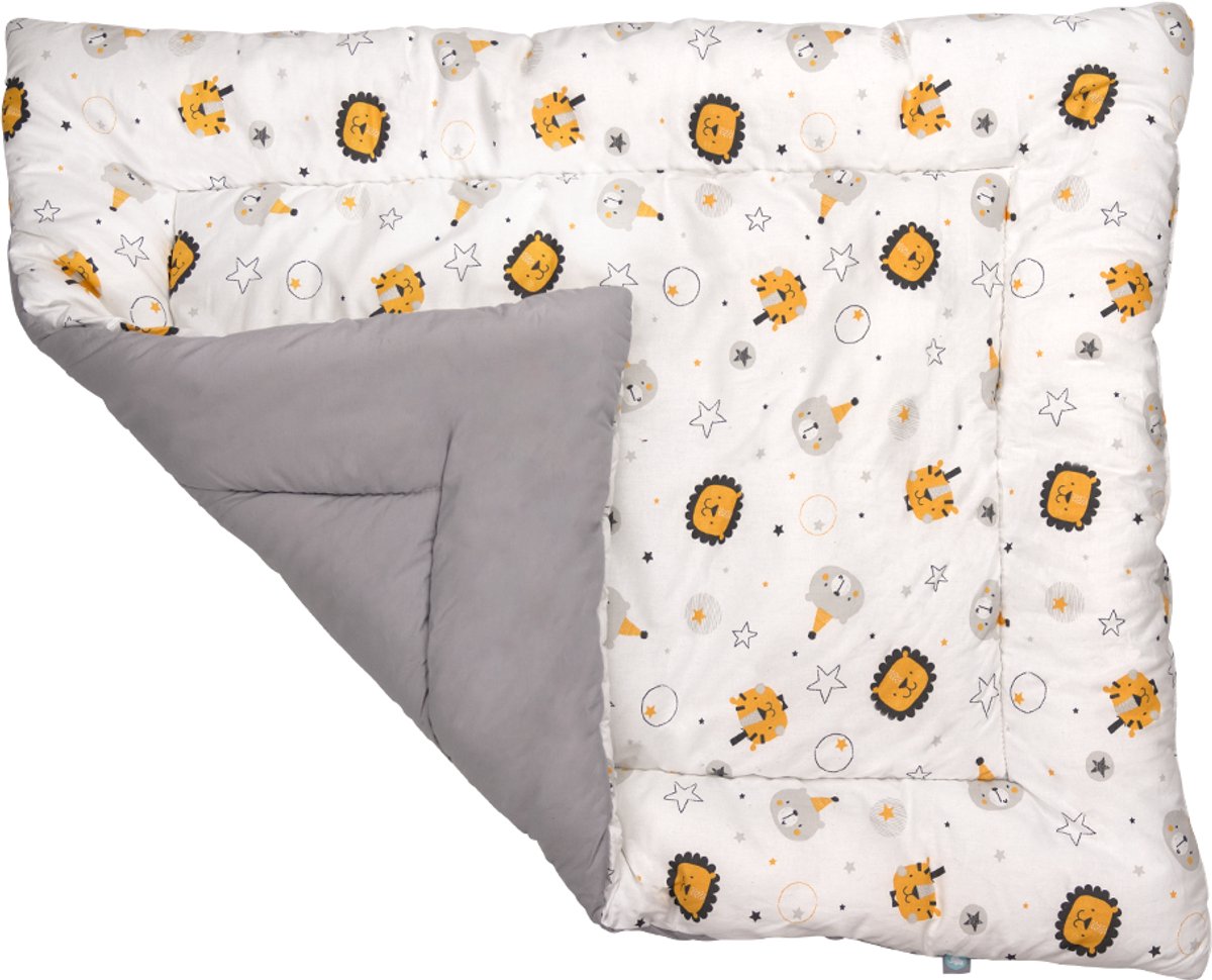 Funnababy Boxkleed - Grijs - Lion - 80 x 100 cm