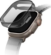 Uniq Garde Hybrid Apple Watch Case met screenprotector voor de Apple Watch Ultra (2) - 49 mm - Smoked (Tinted Grey)