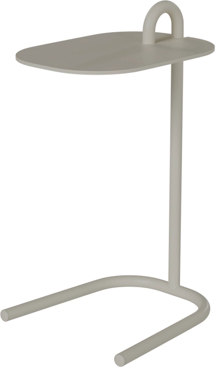 Design In Box - Bijzettafel Bank - Sidetable - Banktafel - Metaal - Wit - 35x30x56 cm