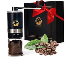 Handmatige Koffiemolen van Roestvrij Staal met Keramisch Maalwerk - Perfect voor Espresso en Reizen
