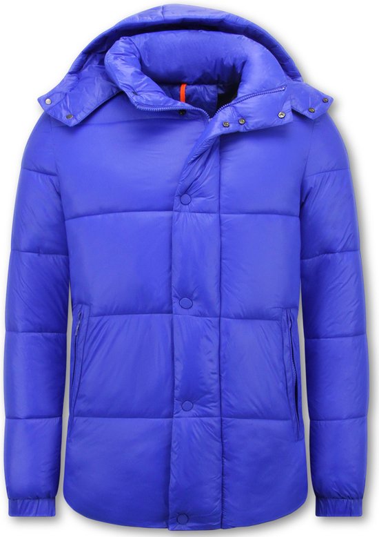 Winterjas Heren - Jassen Heren - Puffer Jas Heren - Gewatteerde Jassen - 8055 - Licht Blauw