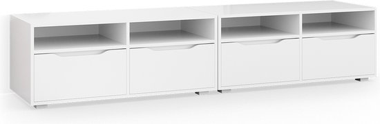 Vicco Ruben TV-meubel – 200.4 x 42 cm Wit