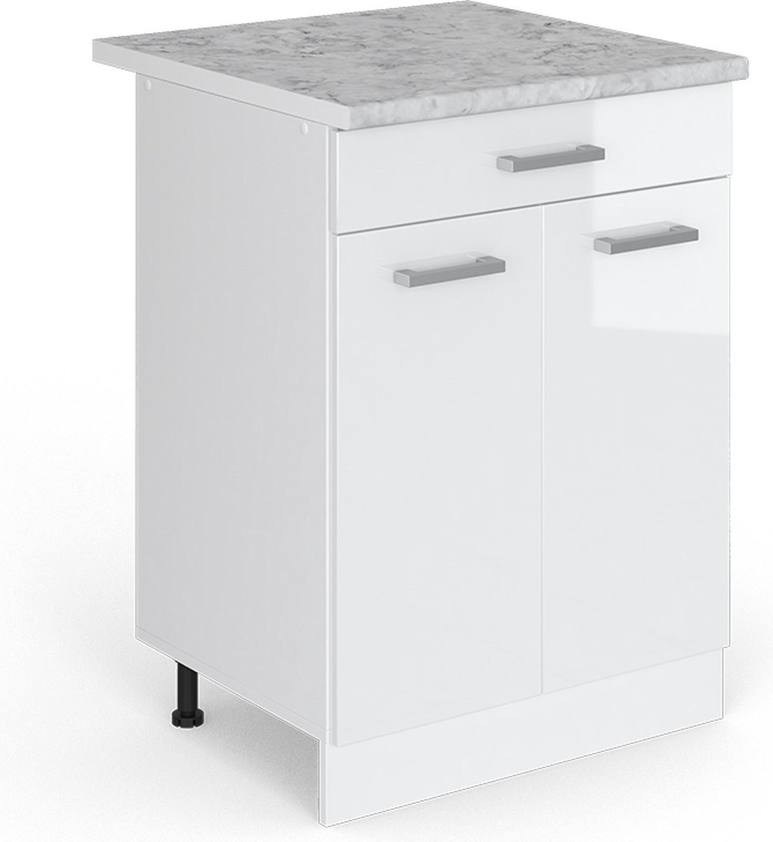 Vicco R-Line Universele onderkast – 60 cm met laden Wit Hoogglans