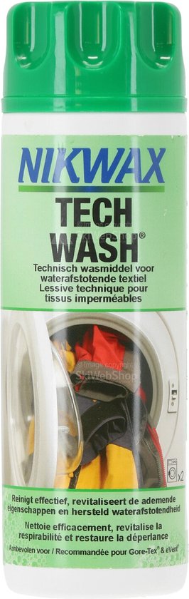 Nikwax Tech Wash, reiniging voor outdoor jassen en kleding 300ml