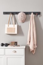 MIRA Home - XL Industriële Kapstok - Zwart - Ruimte voor al je Jassen - Compact Ontwerp - 90cm Breed