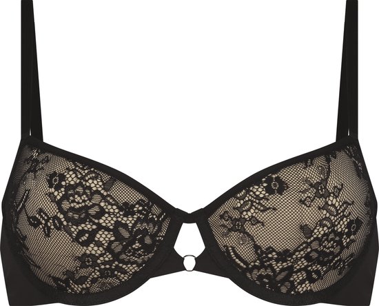 Hunkemöller Dames Lingerie Voorgevormde beugel bh Lea - Zwart - maat D85