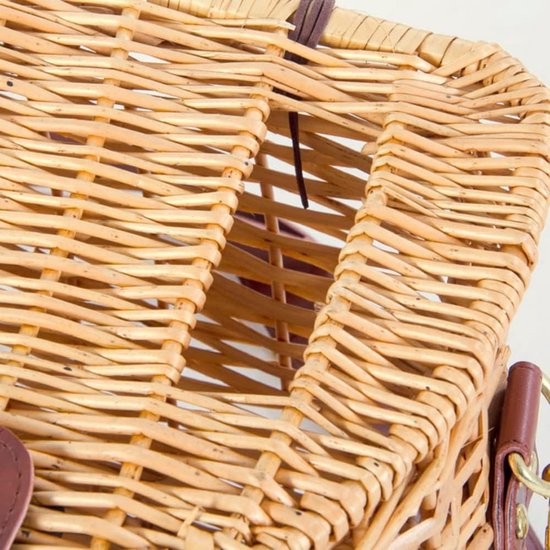 keeeper Multifunctional Bin with Lid, Rattan Design, Capacity 5.5 L, Dimensions 22.5 x 24 x 26 cm, Scandinavian White