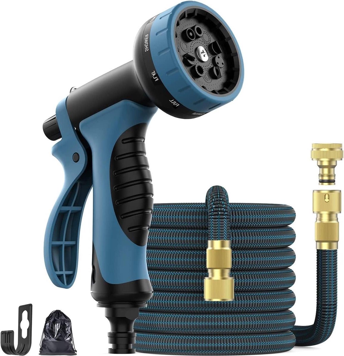 Tuinslang Uitbreidbare Slangpijp 100 FT Anti-Leak Slang Pijpen 10 Modi Waterspuitpistool Tuin (30m) Tuinslang