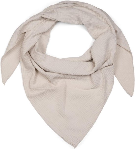 Niwicee Sjaal voor dames, mousseline, driehoekige sjaal, driehoeksdoek, effen, warme halsdoek, elegant, comfortabel, herfst, katoen, grote doeken, stola, 190 x 80 cm, grijs, One size