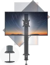 Bol.com Grote monitorarm standaard voor grote en gebogen schermen 27-43 inch draaibaar in hoogte verstelbaar - tot 35 kg - zwart aanbieding