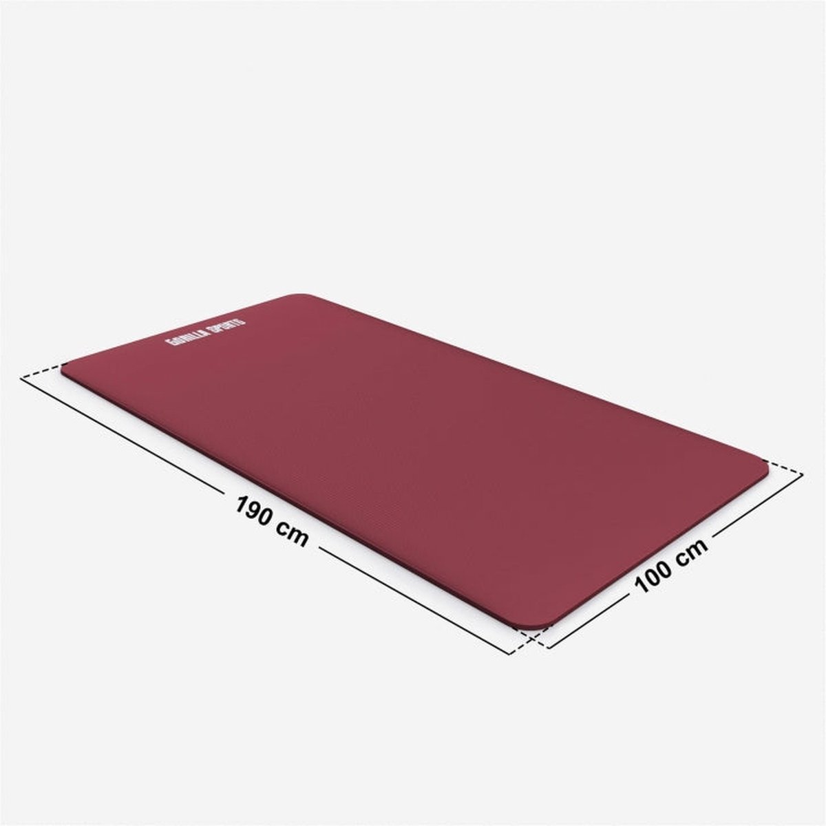 Gorilla Sports Yogamat Deluxe - Fitnessmat - Robijn thumbnail 5