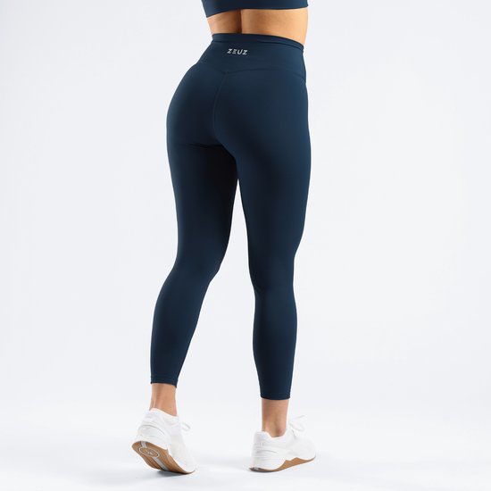 ZEUZ Sport Legging Dames High Waist - Sportkleding & Sportlegging Squat Proof - Fitness & Crossfit - Hardloopbroek, Yoga Broek - 70% Nylon & 30% Elastaan - Marineblauw - Maat XL van ZEUZ — afbeelding 3