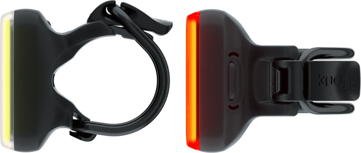 Knog Verlichtingsset Blinder Square Oplaadbaar Led Zwart