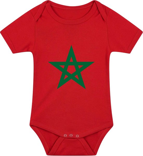 Maroc Baby romper Rouge - maroc - naissance - cadeau - romper