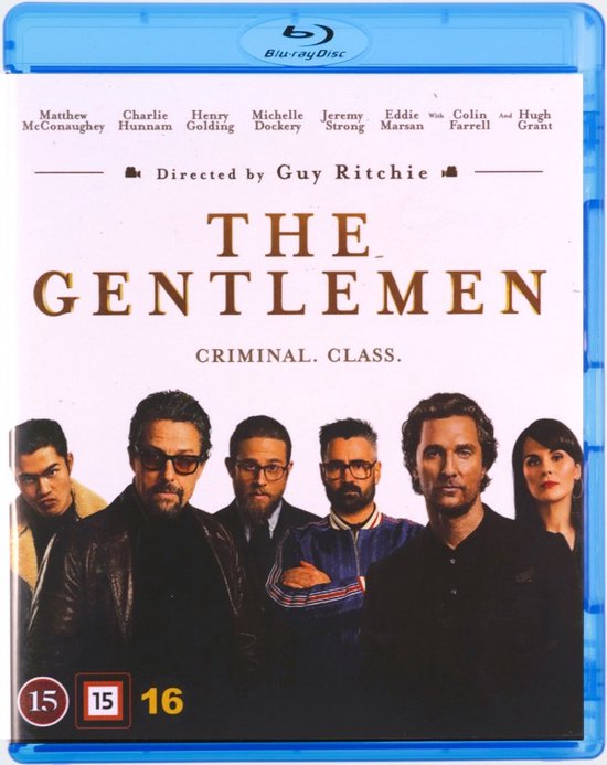 Blu-ray hoes van 'The Gentlemen' met Matthew McConaughey, Charlie Hunnam en Henry Golding. Guy Ritchie regisseerde.