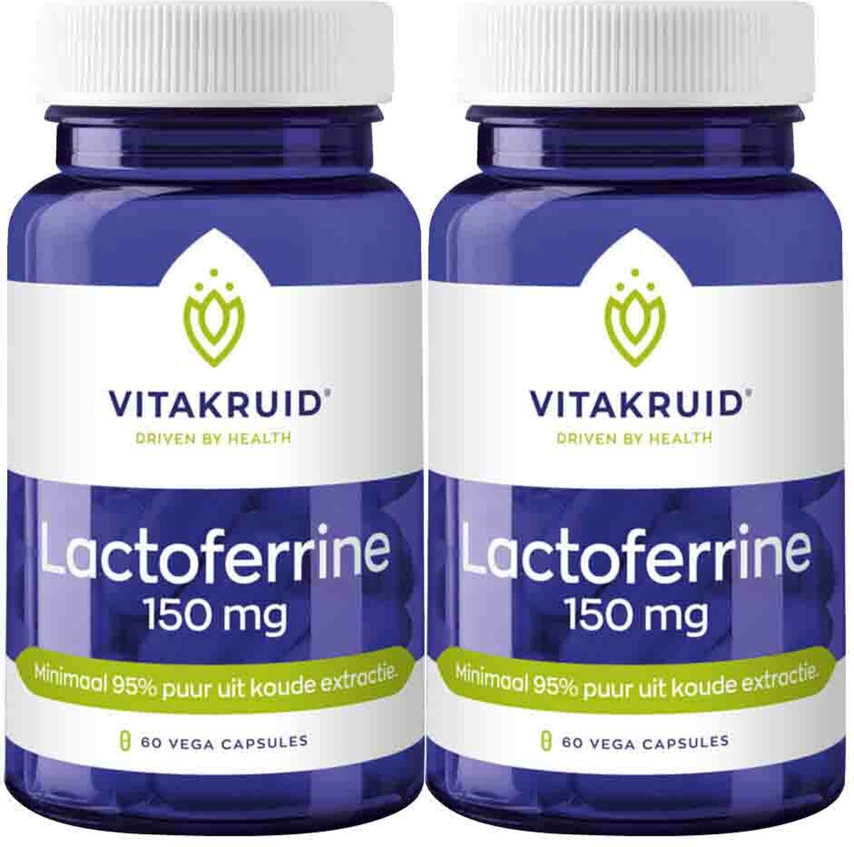 Vitakruid Lactoferrine 150 mg - 2 x 60 vegacapsules - Voordeelverpakking