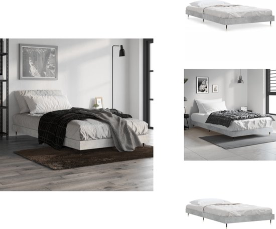 Bedframe bewerkt hout wit 100x200 cm | -nl Bedframe bewerkt hout wit 100x200 cm | -nl