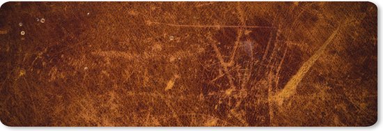Tapis de souris XXL - Sous-main - Sous-main de bureau - Cuir - Aspect cuir - Marron - Oranje - 90x30 cm - Tapis de souris XXL