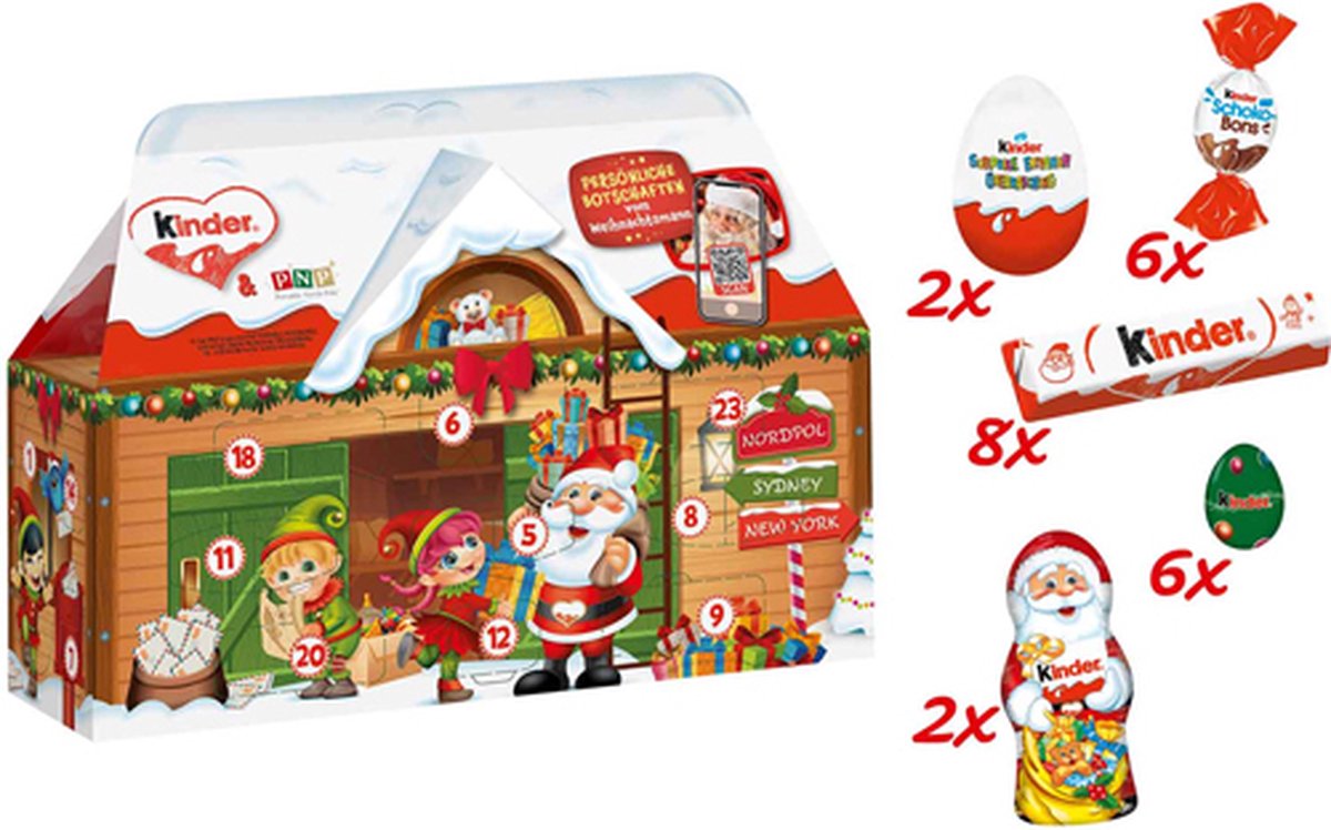 Kinder Mix Adventskalender 3D-huis – foto 3